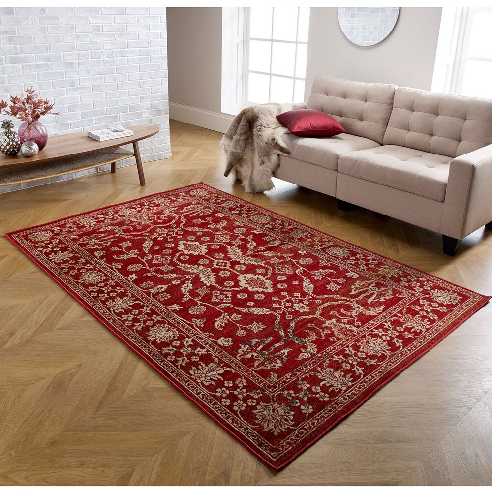 OW Traditional Valeria Red Rug in 8023 R